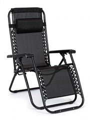 Tumbona Martin negra para exterior