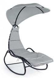 Mecedora chaise longue de exterior antracita Baffin