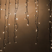 Cortina luz 400 led plastico blanco calido cm750