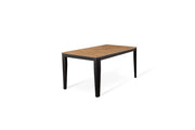 Mesa extensible roble negro 90 cm x 156- 316 cm H. 76 cm