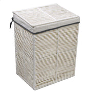 Cesta de papel plegable rectangular blanca Hilary cm30x40h55