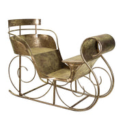 Trineo metal dorado cm160x84h115