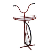 Estante rojo bicicleta diseño de metal 64 x 33-38 x h81 cm