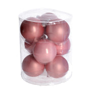 Esfera cristal rosa cmø8 pack 9uds