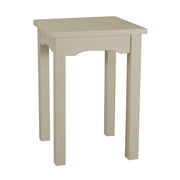 Mesa expositora Nantes en madera gris