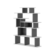 Librería de diseño Apollon en blanco antracita