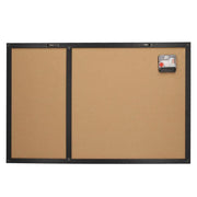 Pizarra magnética Emoji con reloj, corcho y rotulador cm60x40x1,5