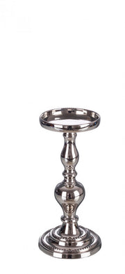 Candelabro Darika 1 Fuego Plata Alt. 25,5