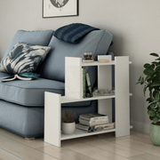 Mesa de centro Mua blanca con 3 estantes