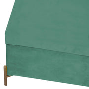 Banco de terciopelo verde salvia cm115x40h45