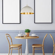 Lámpara colgante Topak ASZ0948 en metal blanco