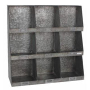 Caja de almacenamiento de metal de 9 lugares