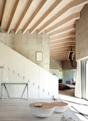 Mesa de centro moderna de madera blanca Lancaster