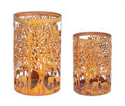 Set de 3 Velas Cilíndricas Ruggine de Daya, 2 Pulgadas