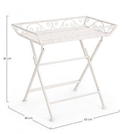 Mesa de centro clásica rectangular de metal Emily