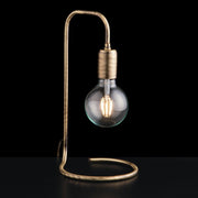 Lámpara de sobremesa industrial urbana en hierro cepillado 27 cm