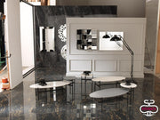 Mesa de centro con tapa de cerámica 40x40x45h cm