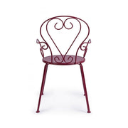 Silla apilable con reposabrazos Etienne Bordeaux