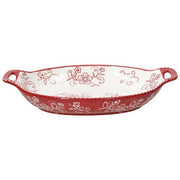 Pirofila de Porcelana Roja 30,5x19,5 cm