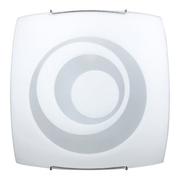 Plafón 1xE27 Ganchos Alambre Acero Placa Cristal Blanco E-Energy Galatea