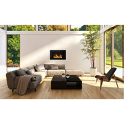 Chimenea de bioetanol o construida -en negro pisa l 65 x p 12 x h 40