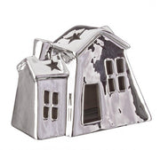 Casetta de Espejo Plateado 6x