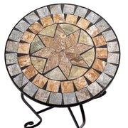 Mesa de mosaico de metal Urbino con 2 sillas