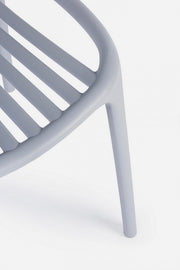 Silla de exterior Cassandra gris claro