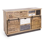 Aparador 2 puertas 7 cajones Tudor 125x37x80h cm