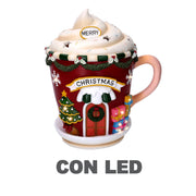 Taza de resina con led amarillo cm28x23x31