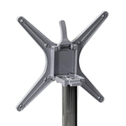 Pie de mesa plegable de aluminio gris