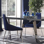 Silla Enzio tejido parlamento azul