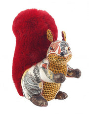 Escultura de Ardilla Dafne Multi Ocre 22,5x24,5H