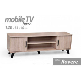 Gabinete de salón bajo TV Madia Rovere Rovere 120 x 33 x 40 H CM