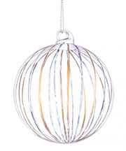 Esfera Vt Stripe Trasp Oro 12x