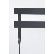 Juego de jardín bistrot antracita mesa y sillas bizzotto