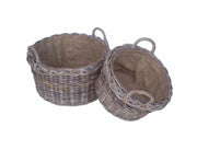 Cesta Cloe 1-2 c-m redonda cm57h30-40 c-forro yute