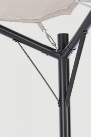 Cenador domo para el jardín gris antracita 3,5x3,5xh 260 cm