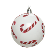 Esfera blanca con caramelos Ø8 cm