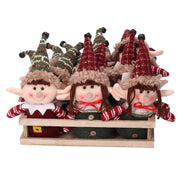 Pack de 12 telas de elfos verde rojo cm26x18x23