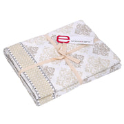 Mantel brocado venecia blanco rectangular cm140x240
