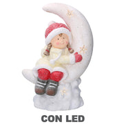 Led blanco luna plastico niña cm36,5x21h52