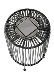 Lámpara solar de mesa de hierro