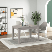 Mesa extensible Megaron moca claro gris tórtola 120x80 cm