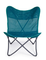 Silla de mar plegable de textilene verde agua MARIPOSA GABICCE 77,5x81x h89 cm