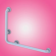 Barandilla de seguridad angular 78 x 55.5 cm para personas con discapacidad color blanco