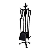 Accesorios de chimenea de metal 4 piezas en la base CM22X22H68