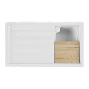 Gabinete de madera con lavadora + Mod. Cubierta IDEX