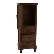 Mueble de salón de cocina en nogal con puerta de pizarra cm 137 h