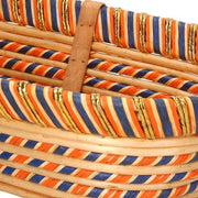 Cesta mimbre miel rectangular cm43x30h18